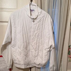 Reebok Classic White Quilted Jacket